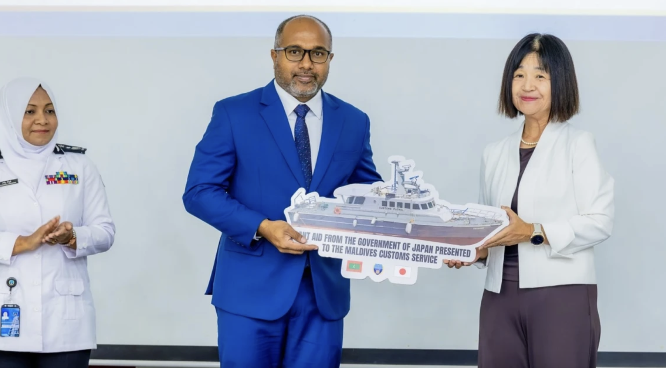 Japan donates patrol vessel “TATEYAMA” to Maldives Customs