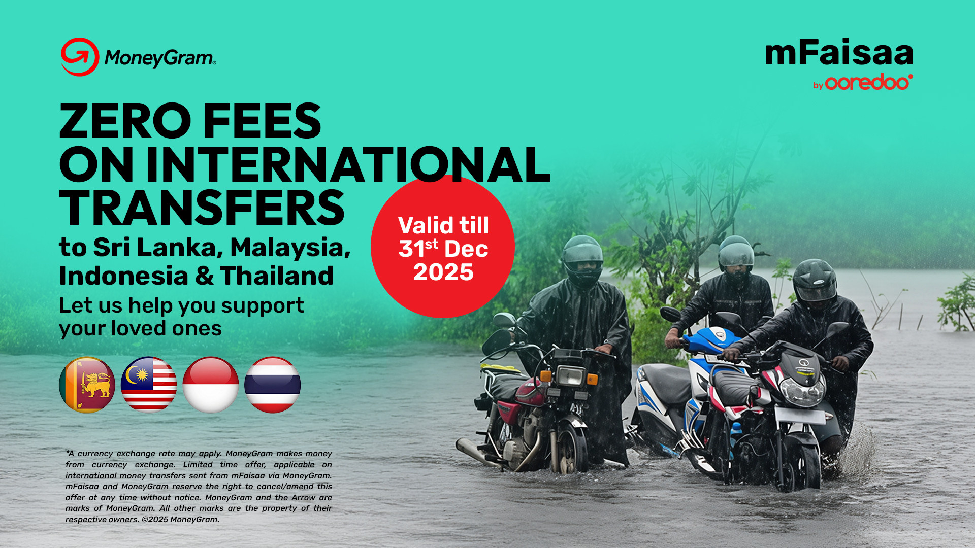 Ooredoo Fintech Launches Zero-Fee International Money Transfers via mFaisaa to Support Cyclone-Affected Communities