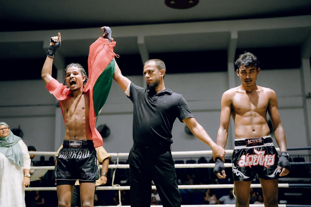 Maldivian Athletes Make History at International Kickboxing Event in Sri Lanka