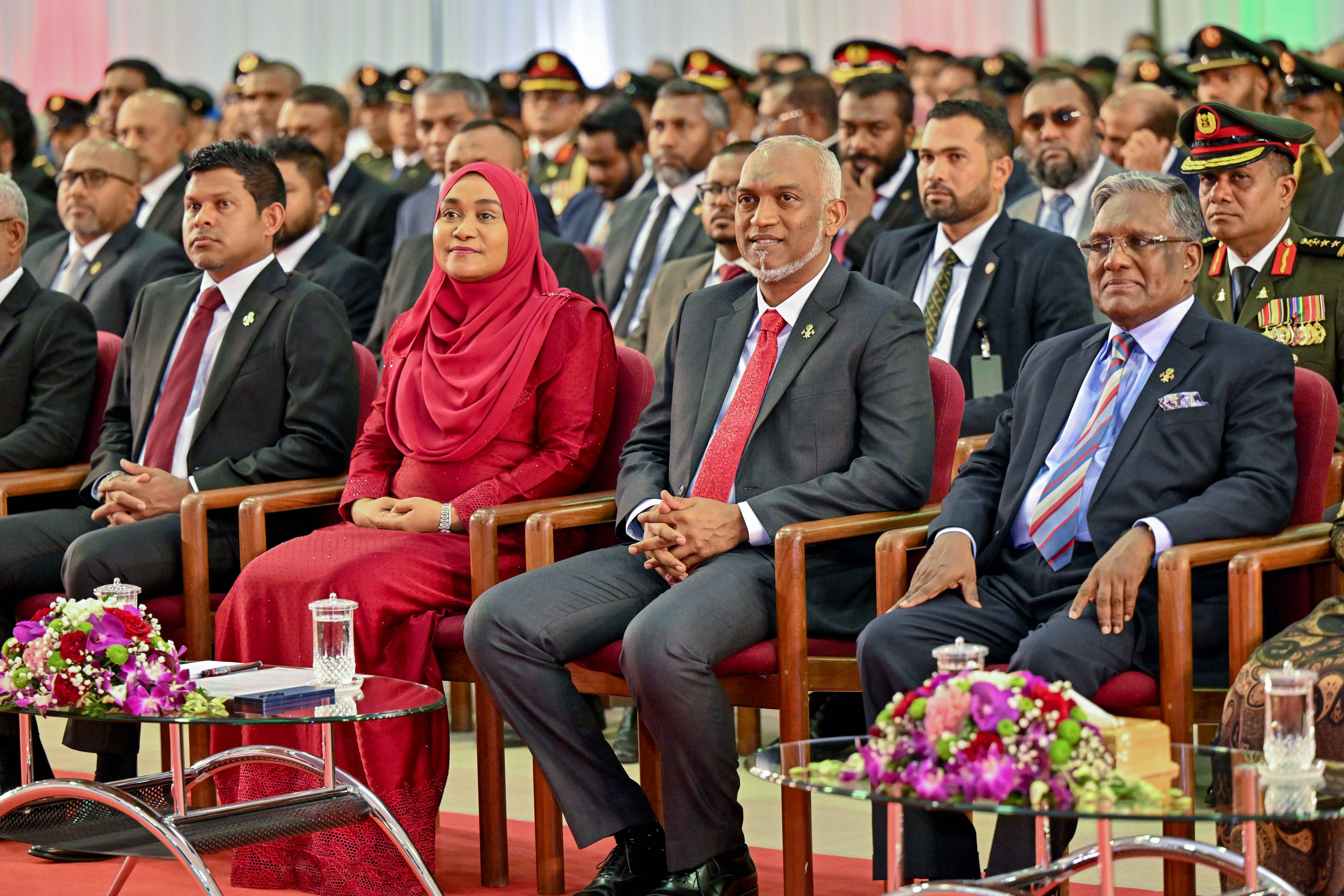 President Dr. Mohamed Muizzu Honors Prominent Maldivian Leaders During Independence Day Ceremony