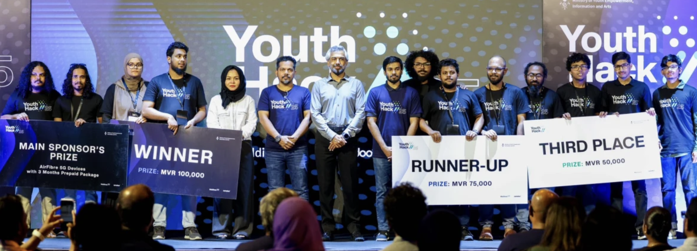 Youth Hack 2025 awards top team MVR 100,000